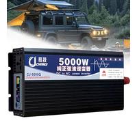 Inversor Onda Pura 3500W 4000W 5000W 6000W 8000W 12000W 16000W Inversor De Corriente Convertidor De CC De 12V 24V 48V 60V 72V A Ca 110V/220V 230V Transformador Voltaje para Camping(5000W,12Vto110V)