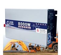 Inversor Onda Pura 3500W 5000W 5500W 6000W 8000W Convertidor Inversor Corriente Transformador de Tensión De Voltaje DC 12V/24V/48V/60V/72V a AC 110V/220V 230V 240V Power Inverter(8000W,12Vto220V)