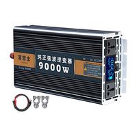 Inversor Onda Pura 4000W 5000W 5500W 6000W 7000W 8000W 9000W 10000W 12000W Inversor De Corriente Convertidor De CC De 12V 24V 48V 60V A Ca De 220V 230V Transformador Voltaje para Camping,Hogar,Viaje(9