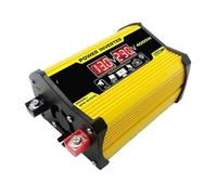 Inversor Onda Pura Adaptador Convertidor Cargador Coche 50 Hz Inversor Corriente De 12V CC A 220V CA 110V Doble Puerto USB Pantalla LED Voltaje Digital(110V)