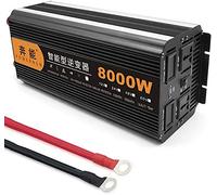 Inversor Onda Pura Corriente 3200W 4000W 5000W 6000W 8000W 9000W 12000W 15000W(Pico) Transformador DC 12V/24V a 220V/230V AC,Convertidor inversor Corriente Coche,para Casas Y Autos (12V,8000W)