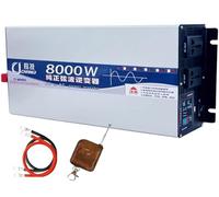 Inversor Onda Pura Corriente 3500W 5000W 6000W 8000W 10000W 12000W 16000W Transformador DC 12V/24V/48V/60V/72V a 110V/220V 230V AC Convertidor Inversor Coche con Control Remoto(8000W,72Vto220V)
