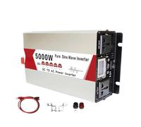Inversor Onda Sinusoidal Pura 12 V 220 V 24 V 110 V 120 V 5000 W 2500 W Convertidor Voltaje Portátil CC A CA Inversor Solar para Coche(12V,110V-120V(60HZ),Universal)