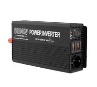 Inversor para Coche Inversor Onda Sinusoidal Pura 3000 W 4000 W 5000 W 6000 W Convertidor Voltaje Enchufe Inversores CC 12 V 24 V A CA 220 V Inversor Coche Transformador(5000W-24V-220V-50HZ)