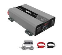 Inversor Potencia 2000W 24V/12V Inversor Onda Sinusoidal para Pura Energía Solar Portátil De Litio DC A AC230V Convertidor Voltaje Pantalla LCD Convertidor