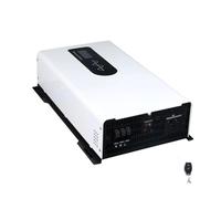 Inversor Potencia Inversor Sinusoidal para Pura 10KW 5KW 12V 24V 48V 110V 120V 220V 12000W 10000W Portátil Cargador Solar Fuera Red Energía Coche Convertidor(220V(60HZ),Remote 8000W 4000W,96V)