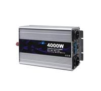 Inversor Potencia Onda Sinusoidal Pura 3000 W/6000 W 12 V CC A 220 V CA 2 Salidas con Puertos Carga USB 2,1 A Toma Universal Convertidor(12V,4000W)