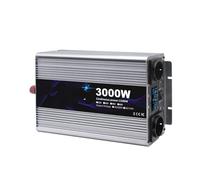 Inversor Potencia Onda Sinusoidal Pura 3000 W/6000 W 12 V CC A 220 V CA 2 Salidas con Puertos Carga USB 2,1 A Toma Universal(12V,3000W)