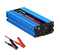 Inversor Potencia Onda Sinusoidal Pura Convertidor Voltaje CC A CA Fuente Alimentación Enchufe UE 12 V A 220 V 50 Hz 2500 W 3500 W 4500 W 5000 W 6000 W Portátil(12V 2200W 50HZ EU)