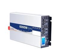 Inversor Potencia Vehículos RV DC Inversor Potencia Onda Sinusoidal para Pura 12v 24v 48v 60v 72v AC 220v Inversor Pantalla LCD Control Remoto Convertidor(6000W Remote,72v,110V-120V(60Hz))