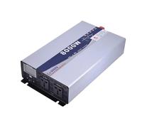 Inversor Potencia Vehículos RV DC Inversor Potencia Onda Sinusoidal para Pura 12v 24v 48v 60v 72v AC 220v Inversor Pantalla LCD Control Remoto Convertidor(8000W Remote,12V,110V-120V(60Hz))