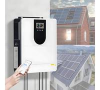 Inversor solar bifásico de 1,0 a 10,2 kW, de 12V/24V/48V CC a 220V CA, onda sinusoidal pura, híbrido, con controlador solar MPPT integrado de 40 a 160 A para baterías de plomo-ácido y litio 4.2KW