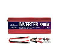 Inversor Solar CC 12 V A CA 110 V 220 V Potencia 1000 W 1600 W 2000 W 3000 W para Inversor Onda Sinusoidal Pura Banco Energía Convertidor Portátil(220V 60HZ,2200W 24V)