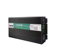 Inversor solar de onda sinusoidal pura 12V 24V 48V CC a CA 8000w 12000W Convertidor de banco de energía portátil Control remoto(12000w,12v)