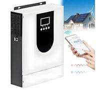 Inversor Solar HíBrido (1,0-10,2 KW), Inversor De Onda Sinusoidal Pura De 12V, 24V Y 48V, Pantalla LCD, con Controlador De Carga Solar MPPT De 40/80/120/160A(6.2KW/48V)