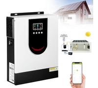 Inversor Solar Híbrido (1.0-10.2kw), Pantalla Lcd,12v 24v 48v Inversor De Onda Senoidal Pura,Con Controlador De Carga Solar 40/80/120/160a Mppt,Cargador Inversor Híbrido off Grid,DC48V-6.2KW