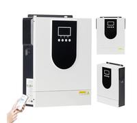 Inversor solar híbrido de 2 Kw/3,2 Kw, inversor de onda sinusoidal pura de 12 V/24 V a 220 V para el hogar + controlador de carga solar MPPT de 80 A, cargador de inversor híbrido fuera de la red, para