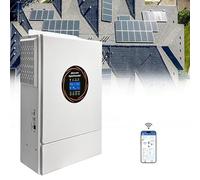 Inversor solar híbrido de 5500 W, 48 V, 110 V-230 V, inversor de onda sinusoidal pura fuera de la red, reducción de picos y relleno de valles con controlador de carga solar MPPT de 120 A,220V/240V