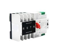 Inversor solar, interruptor de caja de transferenc Interruptor de transferencia manual automático de doble potencia ATS 100 A 110 V/220 V/380 V 2P/4P montado en riel(110v,4P)