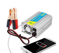 Inversores de potencia de vehículo: inversor de coche de 500 W, convertidor de 12 V a 220 V AC | Cargador compacto con puertos USB, adaptador de doble salida para electrónica en coches,