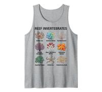 Invertebrados de arrecifes - Ilustración de diversas Especies de arrecifes Camiseta sin Mangas