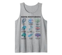 Invertebrados Marinos Organismos Marinos únicos Amantes de la Ciencia Camiseta sin Mangas