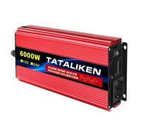 Inverter 12V To 220V 50HZ 2500W 3500W 4500W 5000W 6000W DC To AC Voltage Converter Power Supply(12V1600W 50HZ EU)