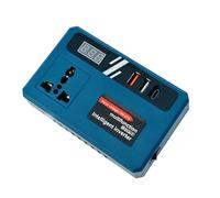 Inverter de energía de la batería, convertidor de CC a CA Outdoor | DC 18V-21V a 220V AC inversor Phone Charger - Adaptador de Cargador rápido Inteligente con 2 Puertos USB y 1 Tipo C para Viajes por