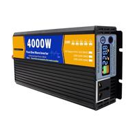 Inverter de potencia de 2000W, 48V DC a 110V / 220V AC 60HZ Potencia máxima Convertidor de onda sinusoidal pura de 4000W con pantalla led 1 enchufe de CA para camión, vehículo,Dc 60v,AC 220V 60Hz
