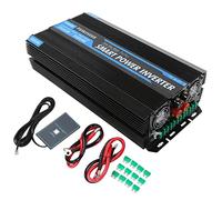 Inverter de potencia de Brilluxa, onda sinusoidal pura DC12V a AC 2500W de bajo ruido universal, convertidor de potencia de automóvil para reproductor de DVD de TV