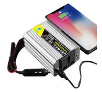 Inverter sinusoidal puro - convertidor de potencia para automóvil 400 W con alicates, 12 V a 220 V | Adaptador de inversor solar para vehículos, casa, autocaravana, campamento, sistemas fuera de la re