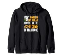 Invertir en Matrimonio no en apuestas Humor Las Vegas Sudadera con Capucha