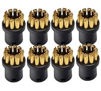 Invest 8 cepillos redondos con cerdas de latón para limpiador de vapor Kärcher SC1 EasyFix SC2 CTK10 SC3 SC4 SC5 SC7, 2.863-061.0, boquilla redonda cepillo