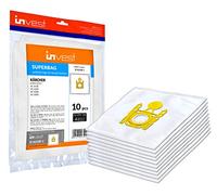 Invest - Bolsas de repuesto para aspiradora, bolsas de filtro compatibles con Kärcher VC6 VC 6 VC 6 Premium, VC 6000-6999, VC 6100, VC 6200, VC 6300, VC 6.150, VC 6250 PET, VC 6350, VC 6400 PB