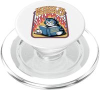 Invest In Yourself Cat Lover Book Kitten Funny Cat PopSockets PopGrip para MagSafe