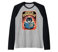 Invest In Yourself - Sofá para amantes de los gatos, diseño de gato divertido Camiseta Manga Raglan