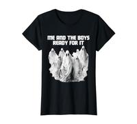 Investigador Paranormal de la tripulación de Caza Fantasma Listo para ello Camiseta gráfica económica, Mujer, Negro, L