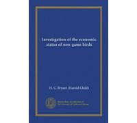Investigation of the economic status of non-game birds