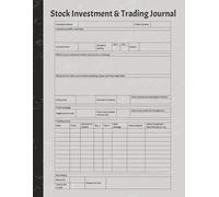 Investment and Trading Journal: 120 page for recording information to support portfolio management