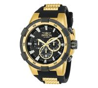 INVICTA Aviator 23693 Reloj para Hombre - Impermeable - Analógico - Movimiento Cuarzo - Acero Inoxidable con Esfera Negro - 51mm