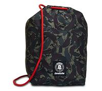 Invicta EASY PACK COLORBLOCK CAMO Mochila con Cordón, Mochila Gym Sack, para adolescentes, niñas y niños, Gran Capacidad, Para La Escuela, El Deporte, El Tiempo Libre, Diseño Italiano