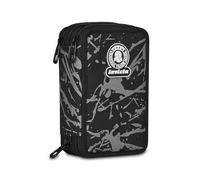 Invicta Estuche Escolar 3 Cremalleras Fantasy, Negro, portalápices Triple Compartimento Completo con bolígrafos, lápices, Colores, Accesorios Mochila, Escuela Primaria, niño, Negro, Moderno