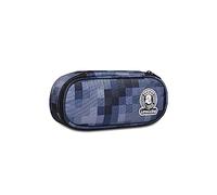 Invicta Estuche Escolar Ovalado 1 Compartimiento - Bolsa Round Plus Pixel Camo Fantasy GRS, Pixel Camo Blue - Soporte para Bolígrafos Escolares - para Niños, Niñas y Adolescentes - Portalápices