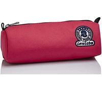 Invicta Estuche Escolar Redondo 1 Compartimiento - Bolsa Benin Solid Recycled, Raspberry Sorbet - Soporte para Bolígrafos Escolares - para Niños, Niñas y Adolescentes - Portalápices