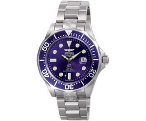 INVICTA Grand Diver 3045 Reloj para Hombre - Impermeable - Analógico - Movimiento Automático - Acero Inoxidable con Esfera Negro - 47mm