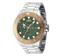 INVICTA Grand Diver 47544 Reloj para Hombre - Impermeable - Analógico - Movimiento Automático - Acero Inoxidable con Esfera Oro - 52mm