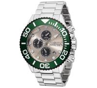 INVICTA Grand Diver 48587 Reloj para Hombre - Impermeable - Analógico - Movimiento Cuarzo - Acero Inoxidable con Esfera Verde - 52mm