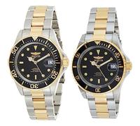 INVICTA INVICTA-8927 Reloj Automatico Unisex Correa de Acero Inoxidable Negro/Plateado/Dorado & Pro Diver 8927OB Reloj para Hombre Automático - 40mm