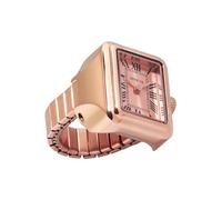 INVICTA Mini Ring Watch 49896 Reloj para Mujer - Impermeable - Analógico - Movimiento Cuarzo - Acero Inoxidable con Esfera Oro Rossa - 18mm
