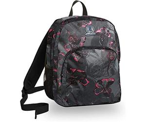 Invicta Mochila Benin M De Spa, Dark Bloom, Negra, 28 L, Doble Compartimento, Escolar Y De Ocio, Talla Única